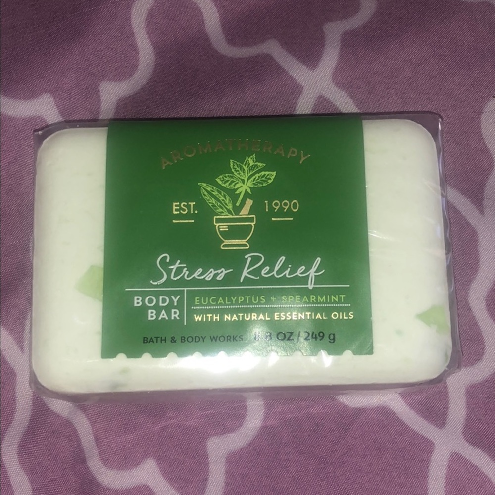Aromatherapy stress relief body bar